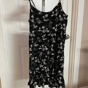 Hollister Summer Dress Large Hawaii Lined Tiered